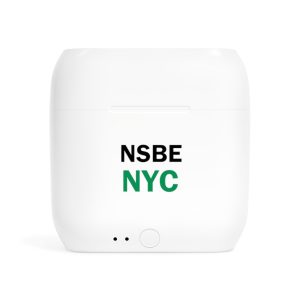 NSBE NYC Wireless Earbuds, Stylish Bluetooth Headphones for Music Lovers, Perfect for Commutes, Tech Gifts, College and Celebrations