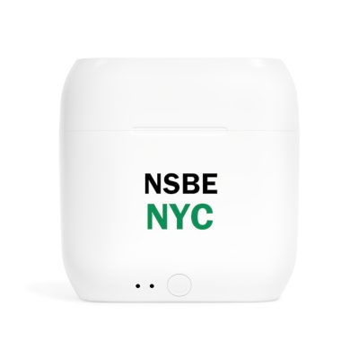 NSBE NYC Wireless Earbuds, Stylish Bluetooth Headphones for Music Lovers, Perfect for Commutes, Tech Gifts, College and Celebrations