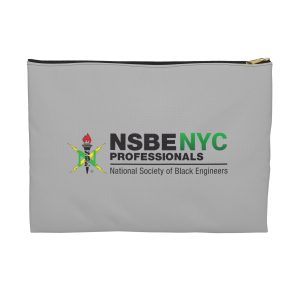NSBE NYC Professionals Accessory Pouch — National Society of Black Engineers Logo Cosmetic Bag